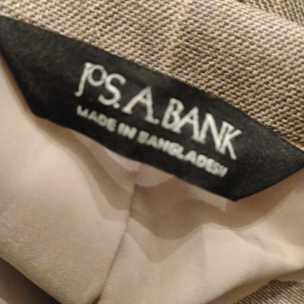 Jos. A. Bank Tan Striped Suit Jacket - Picture 7 of 8